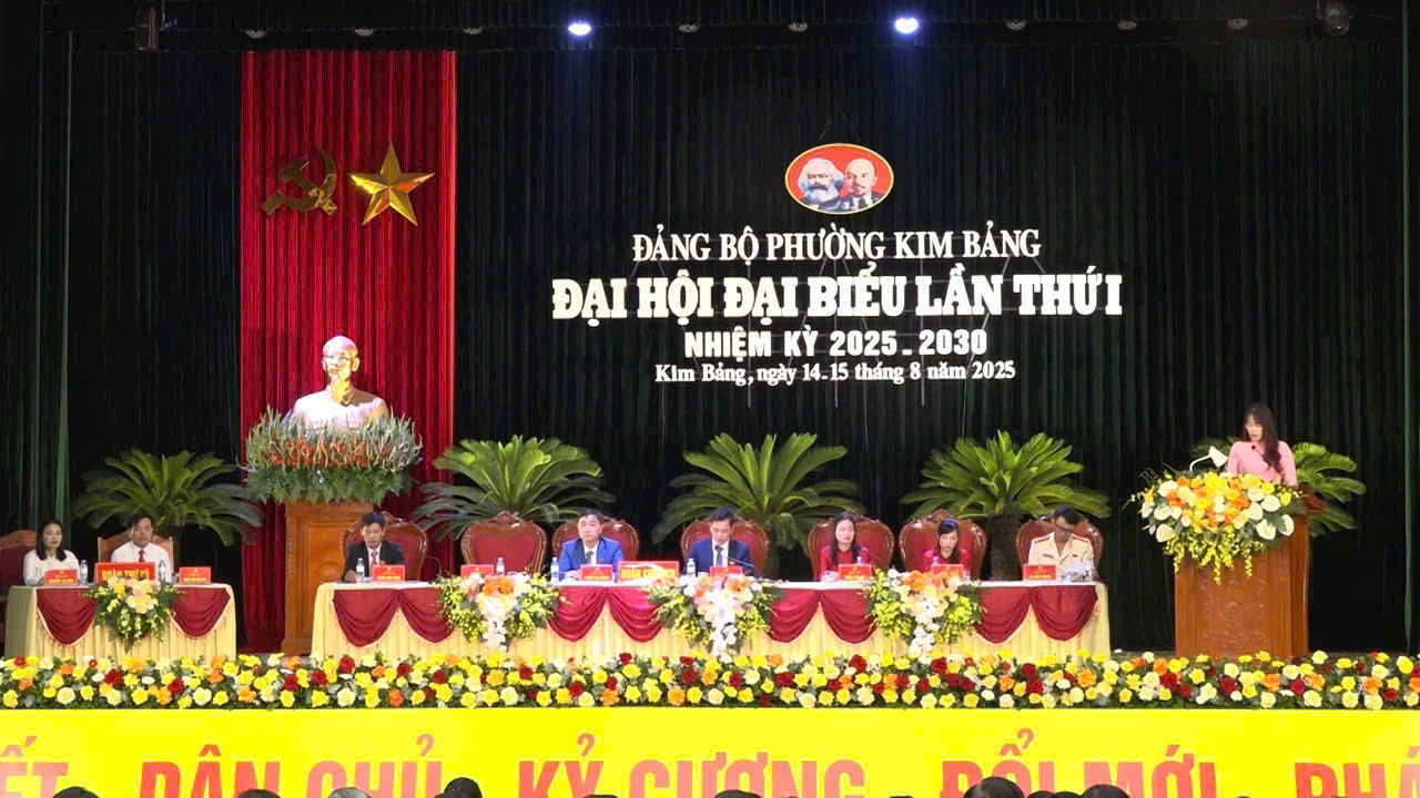 ĐẢNG BỘ PHƯỜNG KIM BẢNG TỔ CHỨC PHIÊN TRÙ BỊ ĐẠI HỘI ĐẠI BIỂU LẦN THỨ I, NHIỆM KỲ 2025 - 2030