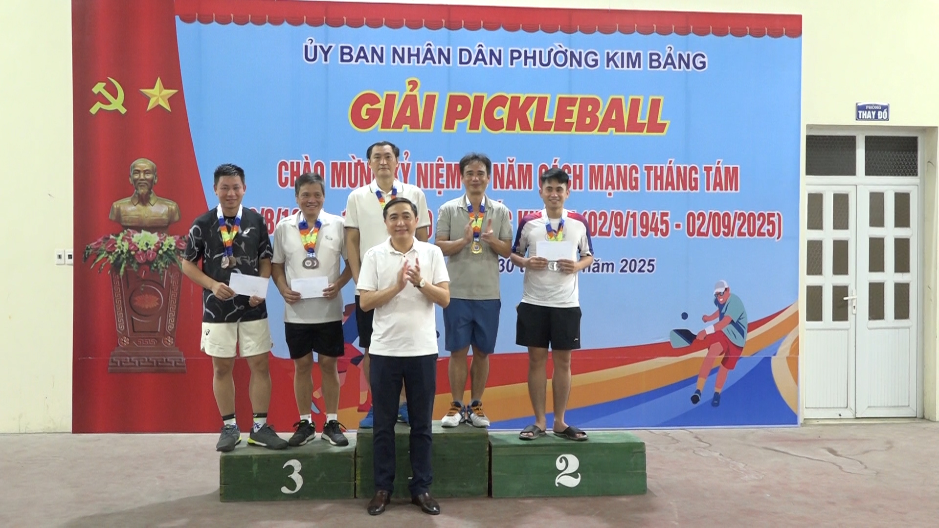 Phường Kim Bảng tổ chức giải Pickleball chào mừng kỷ niệm 80 năm cách mạng tháng Tám và Quốc khánh 2/9
